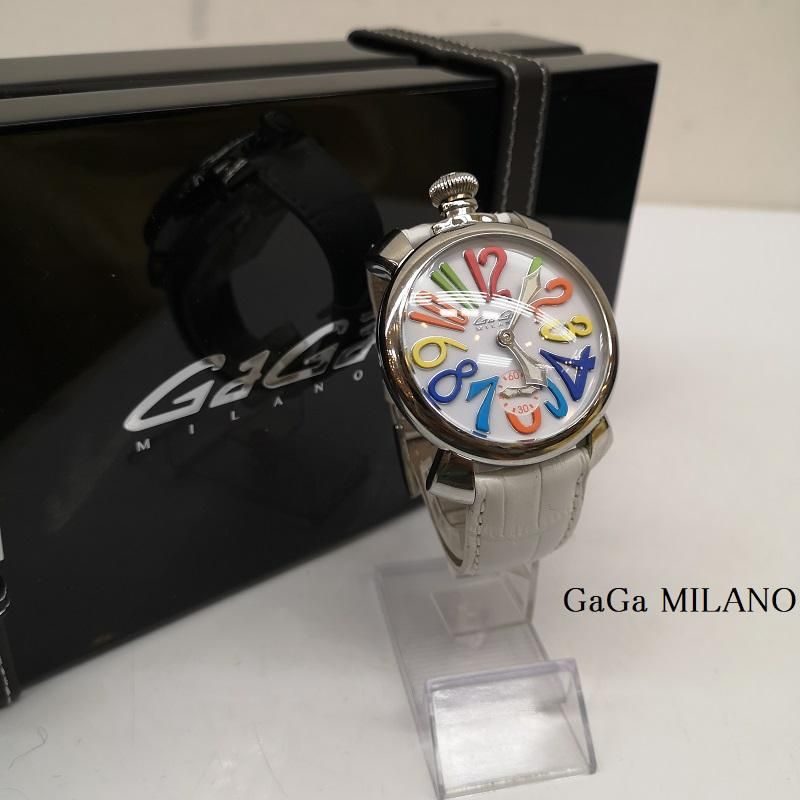 GAGA 手巻き腕時計 GaGa MILANO MANUALE 48 17255 手巻 腕時計 裏スケ