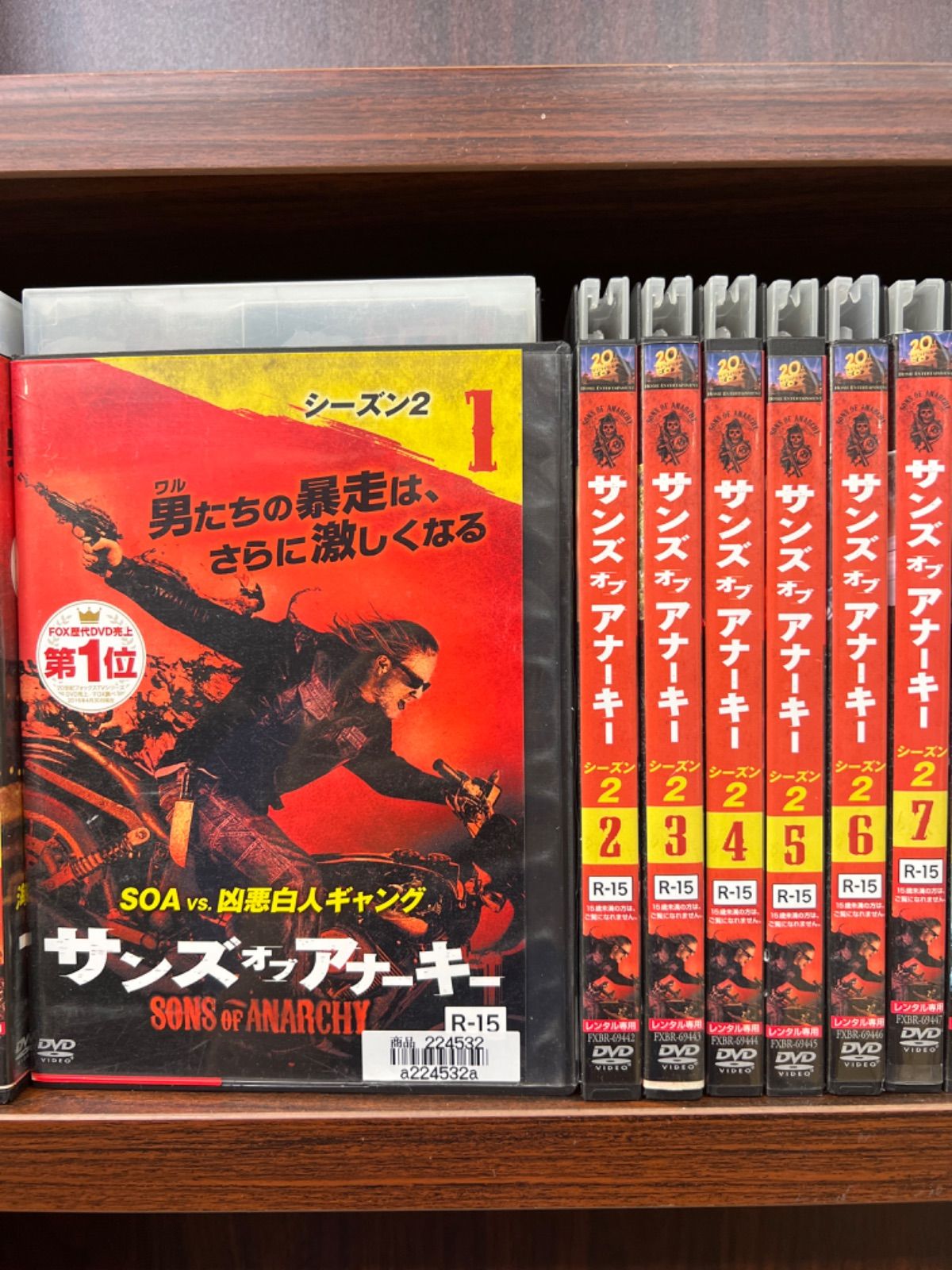 サンズオブアナーキー シーズン1〜6 計42本セット R-39 - メルカリ