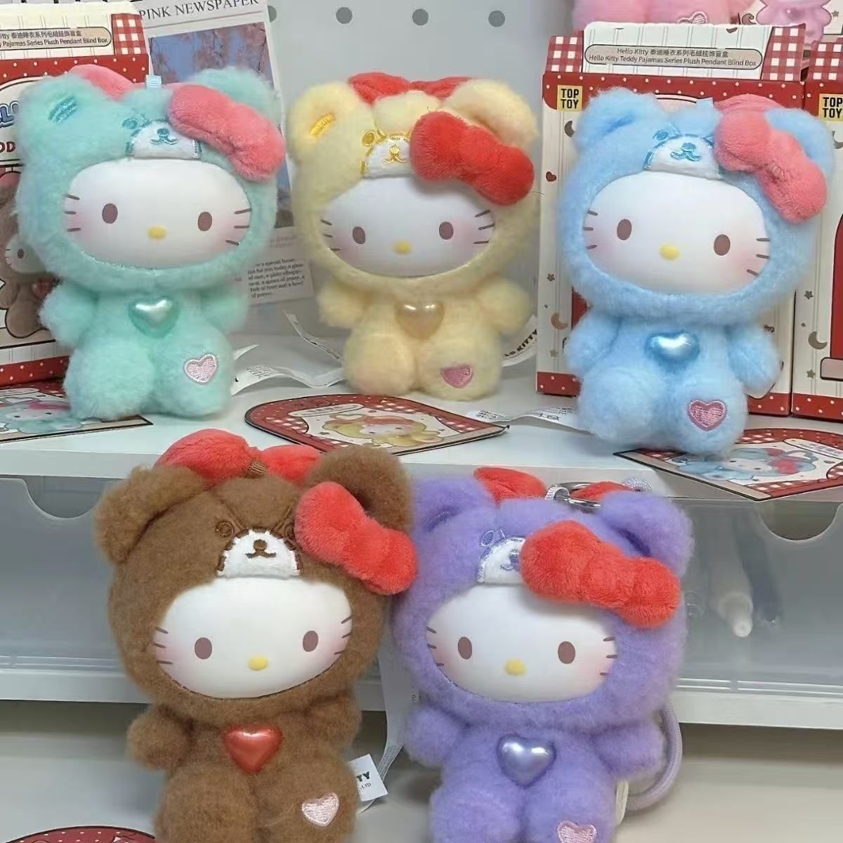 TOPTOY 正規版「HelloKitty：TEDDY PAJAMAS」 シリーズ ぬいぐるみ