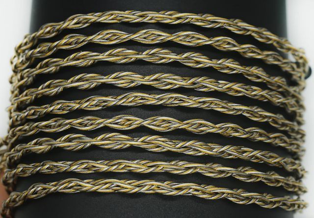 4芯金メッキと銀メッキとグラフェン線材 4.4mmイヤホンアップグレードケーブル