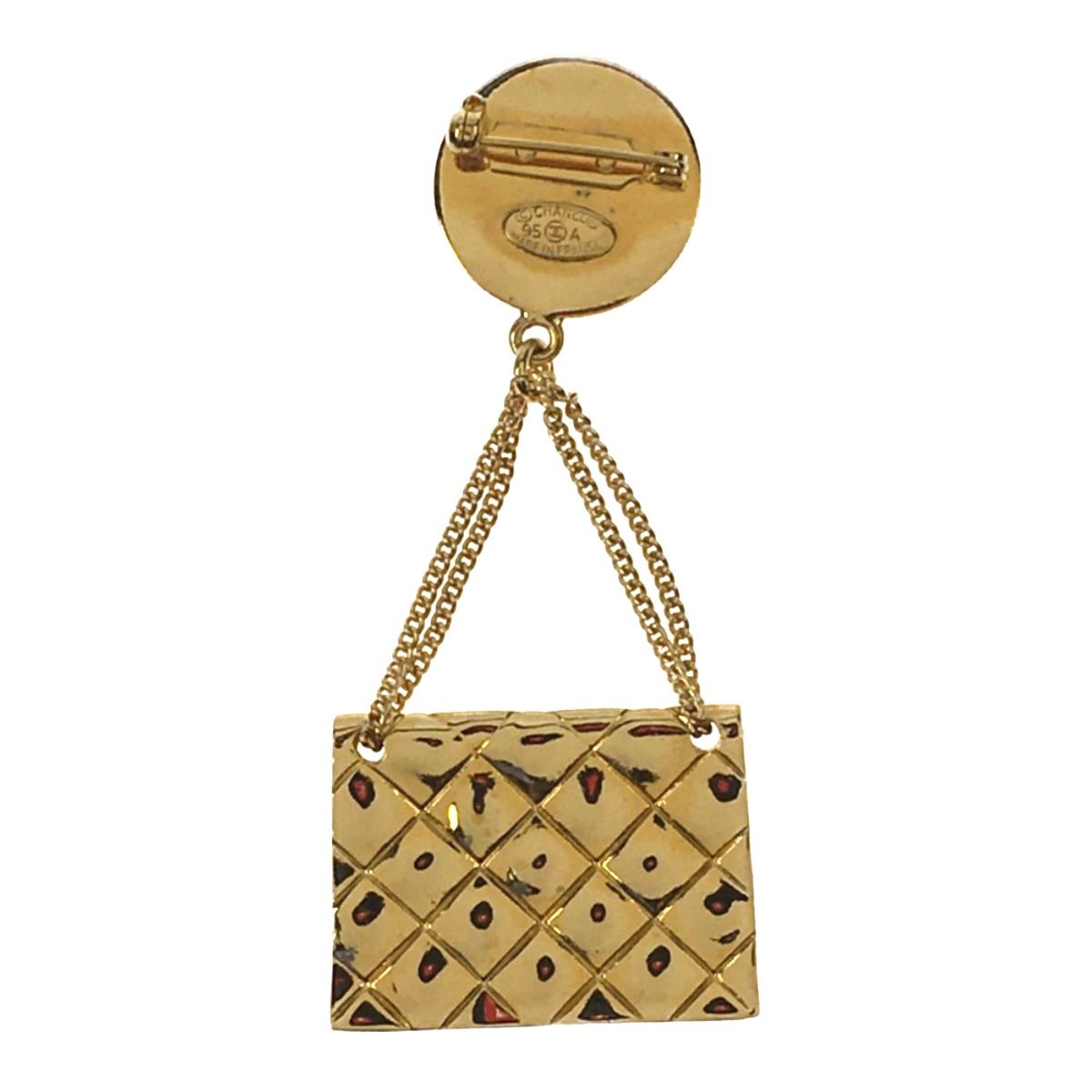 ▽▽CHANEL シャネル ヴィンテージ ブローチ バッグモチーフ
