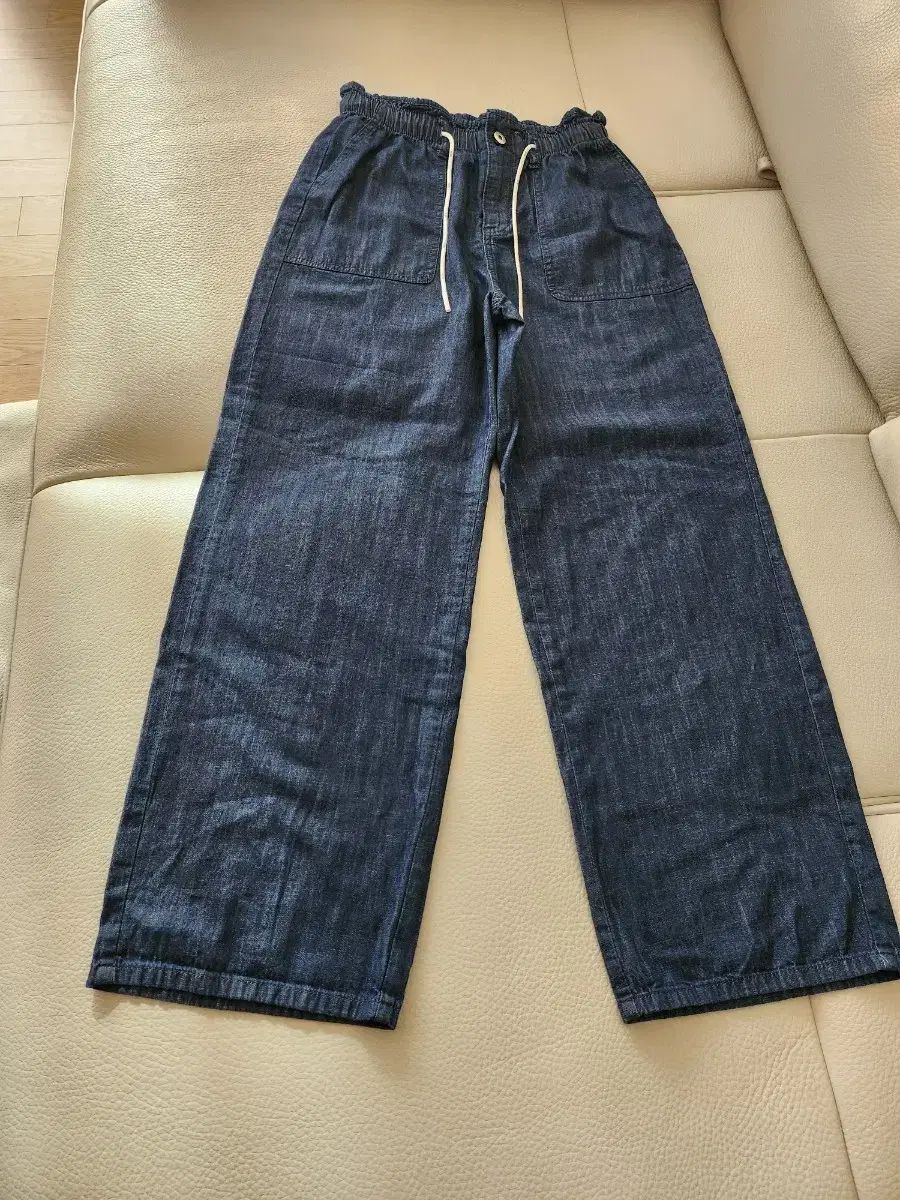ジュシジュディ ワイド デニムパンツ