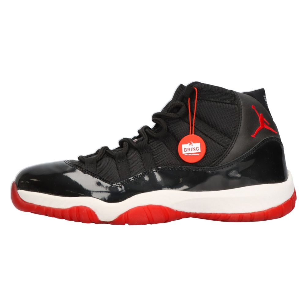 NIKE (ナイキ) 2001年製 AIR JORDAN 11 RETRO PLAYOFFS 136046-061 【観賞用】エア ジョーダン 11 プレイオフ ハイカットスニーカー ブラック US11/29.0cm
