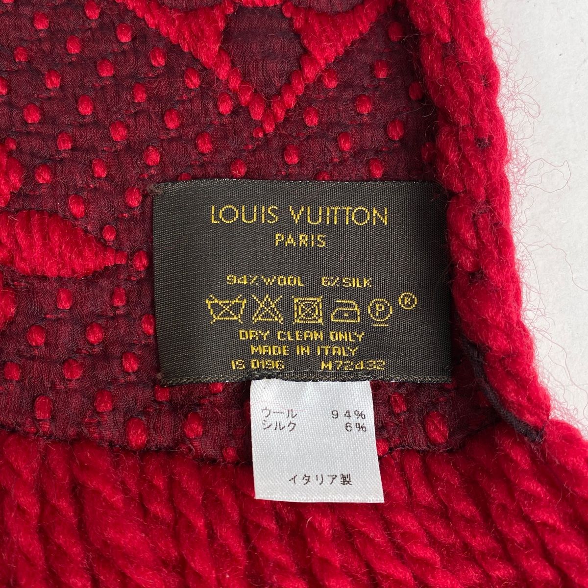 LOUIS VUITTON モノグラム フリンジ マフラー LOUIS VUITTON【SALE】国内発□モノグラム フリンジマフラー