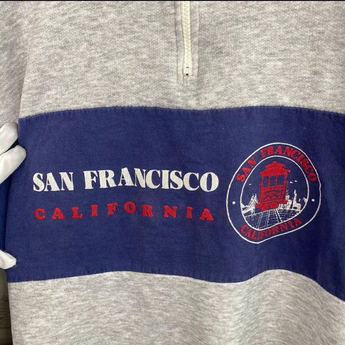 00sヴィンテージ・スウェットパーカー 企業物 サンフランシスコ マリンサービス オンライン ショッピングファッション - 00sヴィンテージ・スウェット