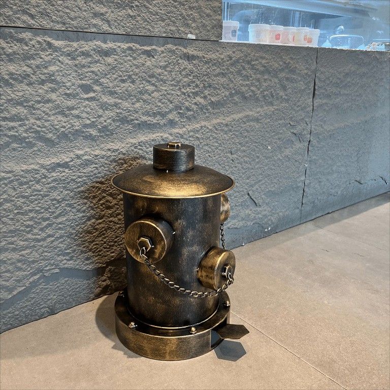 消火栓型ゴミ箱 ペダル式