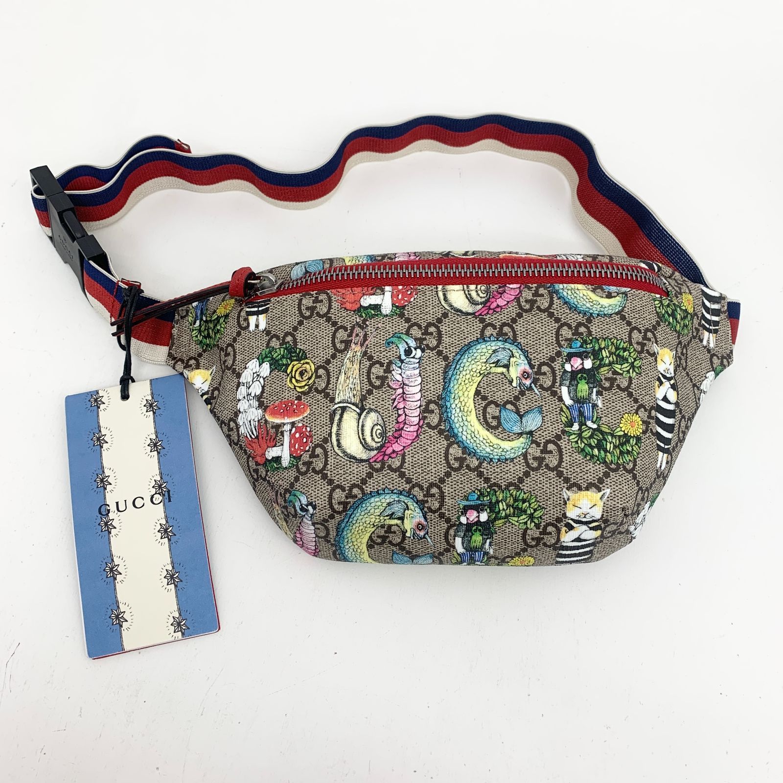未使用 GUCCI グッチ チルドレンズ GGスプリーム ベルトバッグ