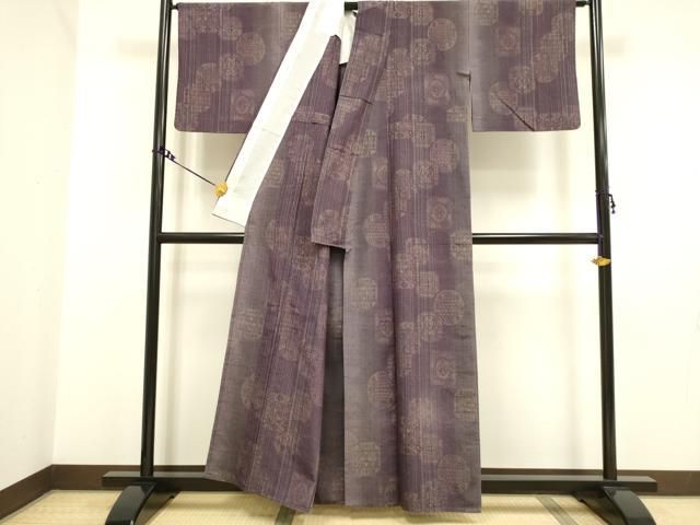 平和屋着物▽上質な紬 単衣 吉祥花文 正絹 逸品 DAAV3119du - メルカリ 
