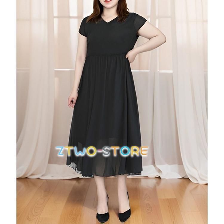 ワンピース 夏 レディース ワンピース 大きいサイズ 半袖 5L 6L 7L 8L 9L 10L 11L 結婚式 パーティードレス 袖あり 半袖 シフォン 春の新定番 ZWAN14