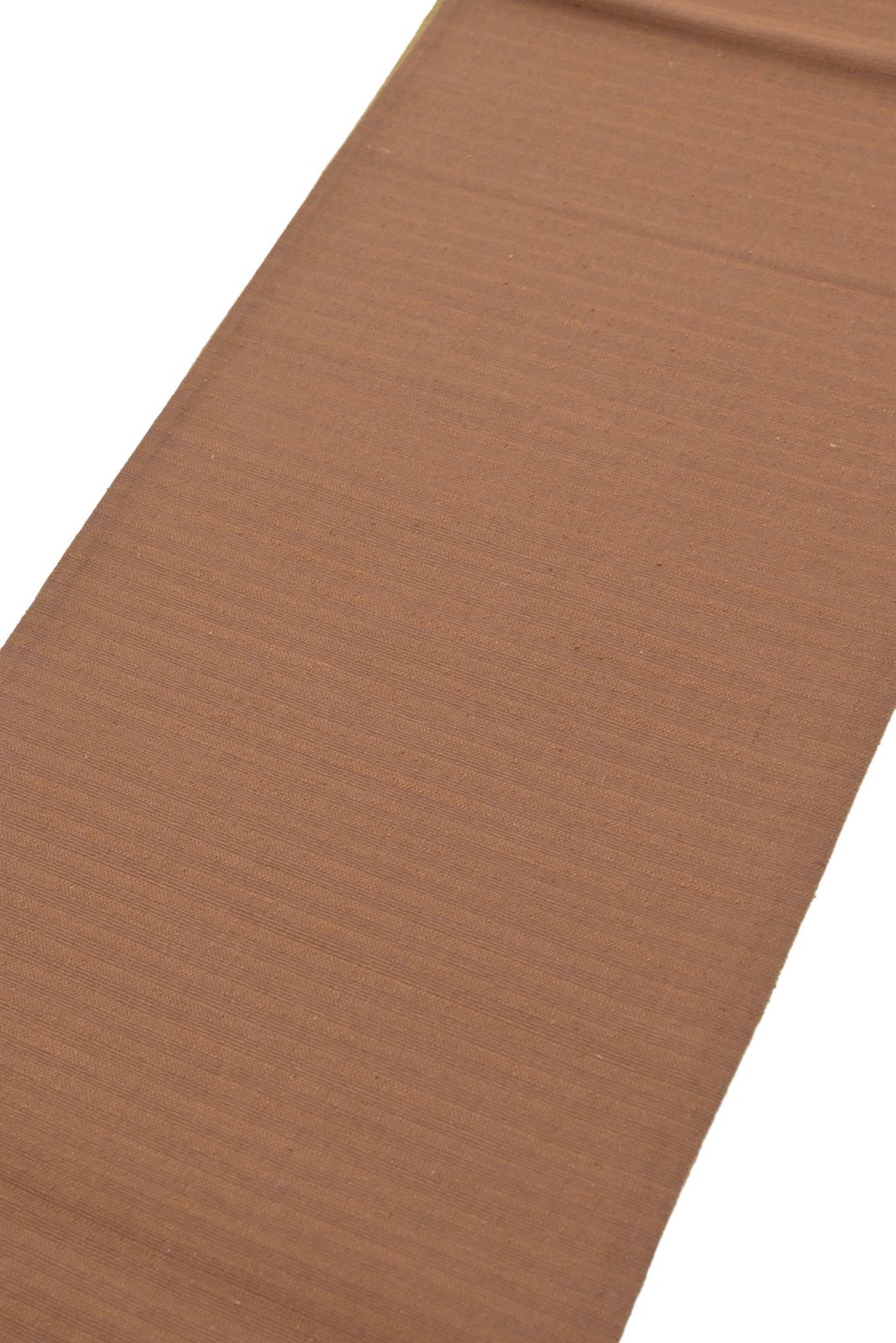 袋帯　野蚕糸　ムガシルク　全通柄　正絹 野蚕糸 インドムガシルク 全通 洒落袋帯 アッサム原産 横段 正絹