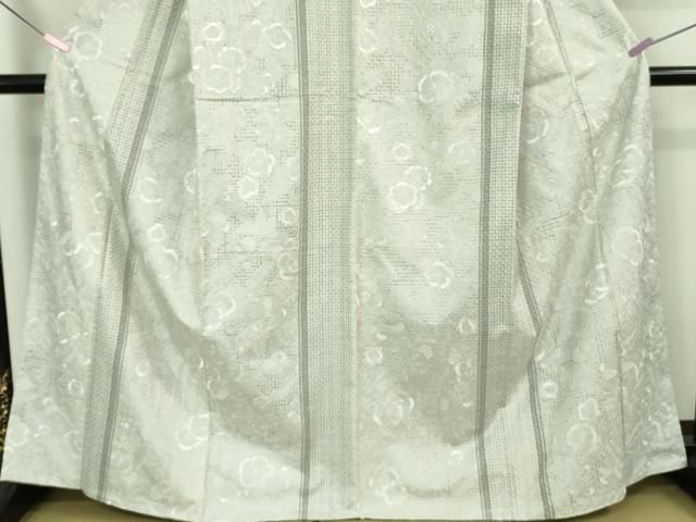 平和屋本店□極上 中国三大刺繍 スワトウ刺繍 総刺繍 本場大島紬 白  