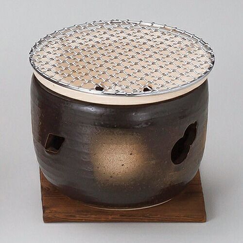 和食器 ス416-108 伊勢コンロ丸5号 金網 敷板付