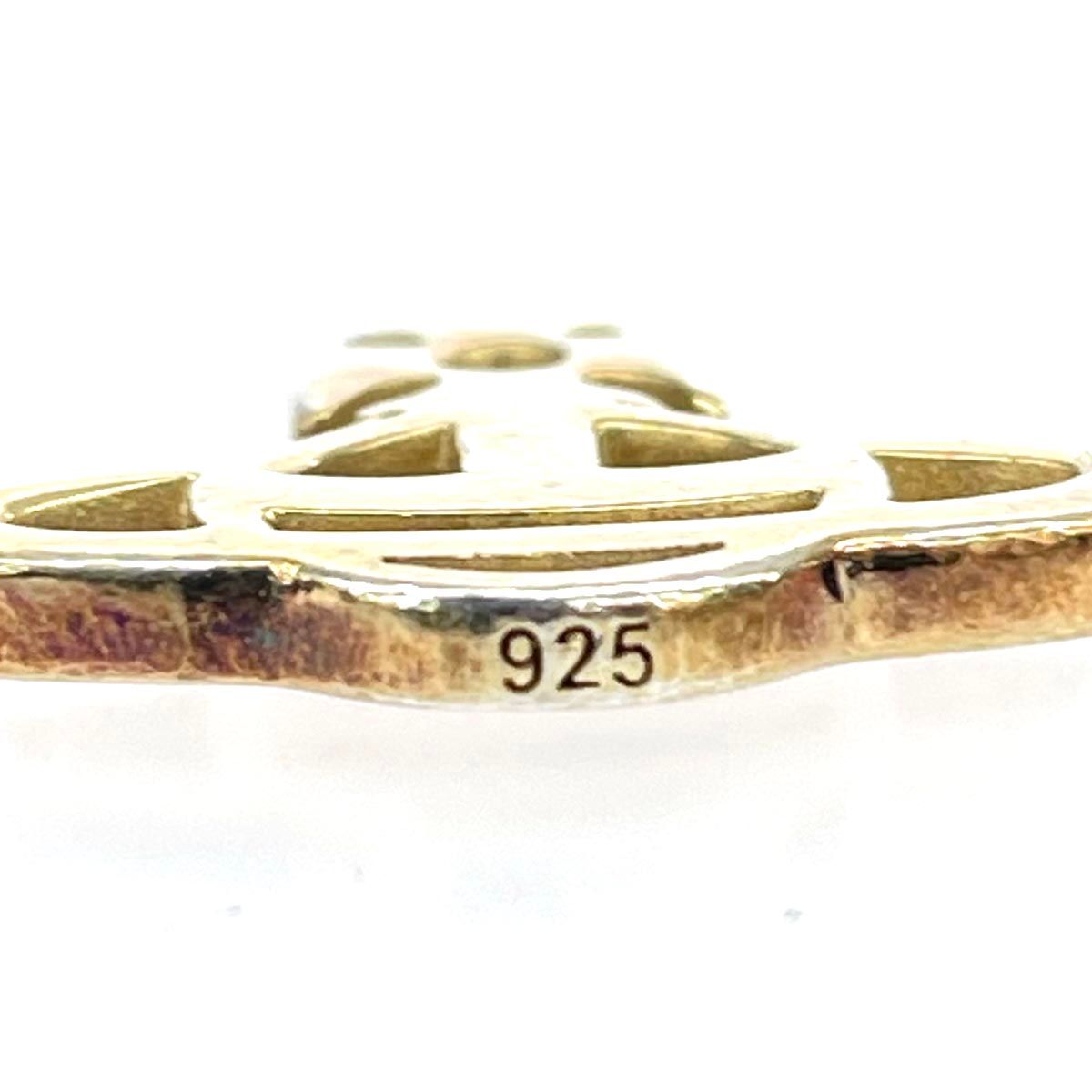 Vivienne Westwood MAN ヴィヴィアンウエストウッドマン SVブレスレット  925 239888/BA0V7   ブラック/ゴールドカラー ユニセックス / 240001155199 Vivienne Westwood MAN ヴィヴィアンウエストウッドマン SV