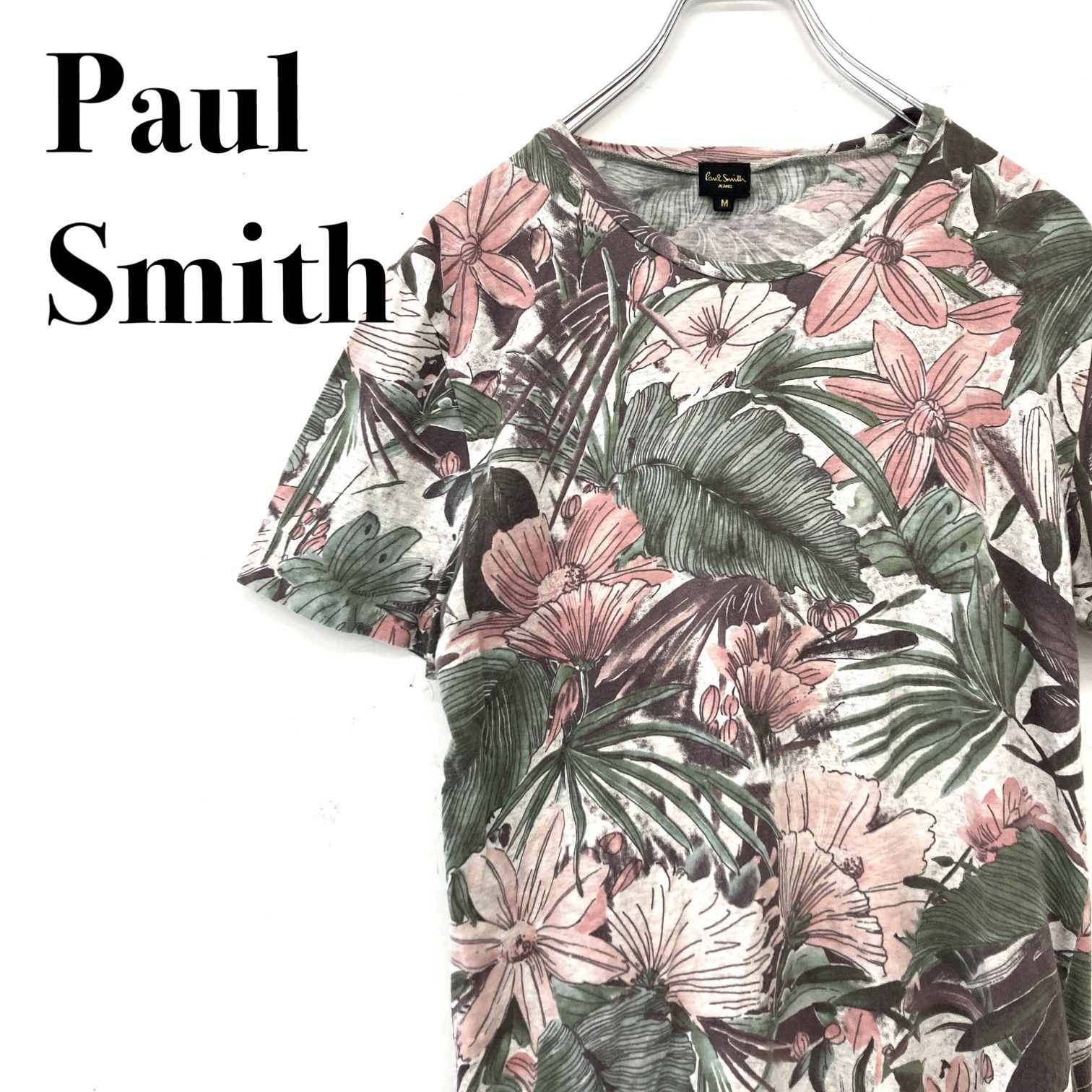 Paul Smith JEANS ポールスミス Tシャツ ティーシャツ 半袖 総柄 花柄