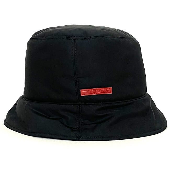 プラダスポーツ　バケットハット　黒　PRADASPORT 耳あてつき PRADA 【プラダ】Prada アディダス コラボ 2021 ナイロン