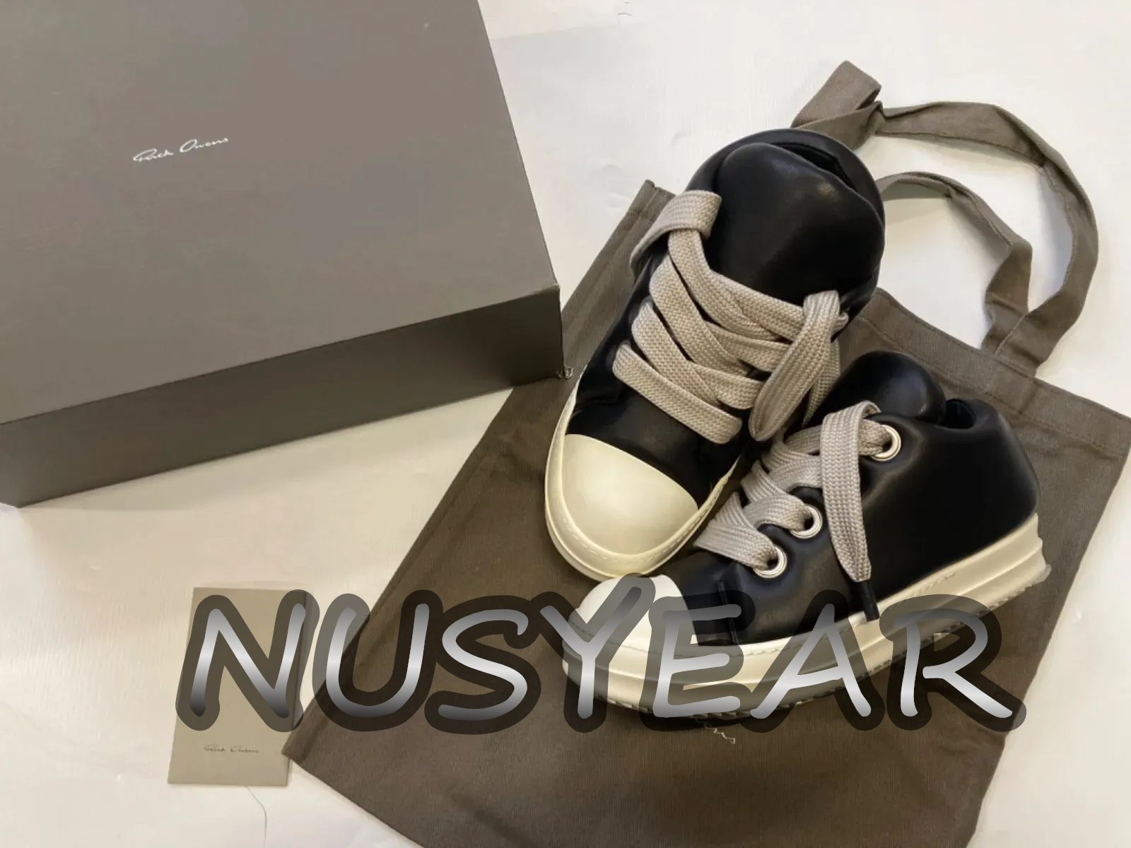 RICK OWENS FW23 LUXOR JUMBO LACE PADDED LOW SNEAKSリック