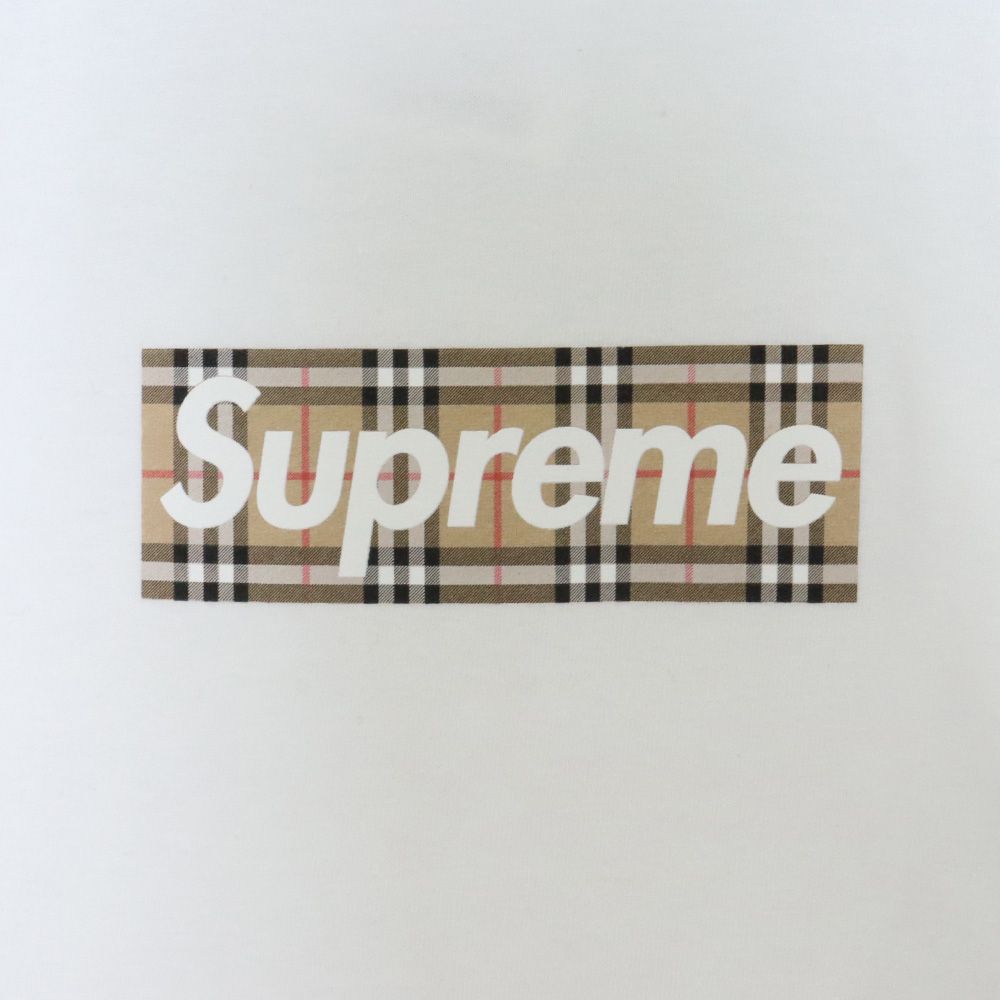 SUPREME × BURBERRY Box Logo Tee Lサイズ - メルカリ