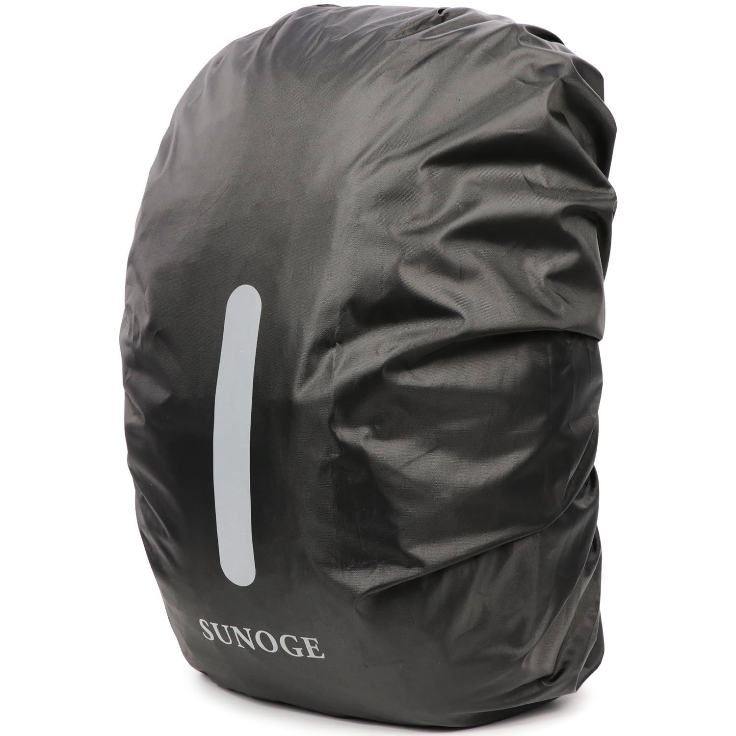 【在庫処分】リュックカバー レインカバー 雨雪よけ ザックカバー 210T 190T [SUNOGE] 夜間反射 26L-40L 高耐久性 強力撥水 風飛び防止 ブラック