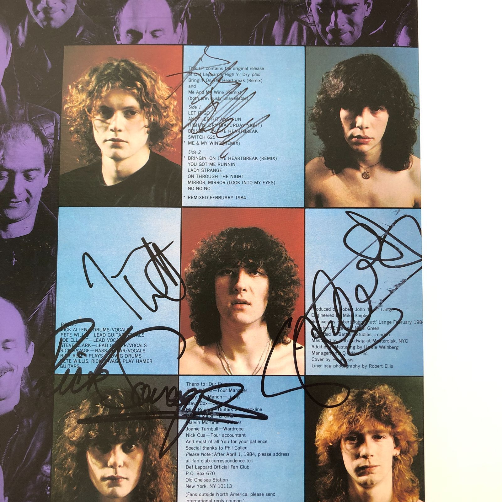 DEF LEPPARD DEF LEPPARD・デフレパード 直筆サイン入りCD 直筆サイン