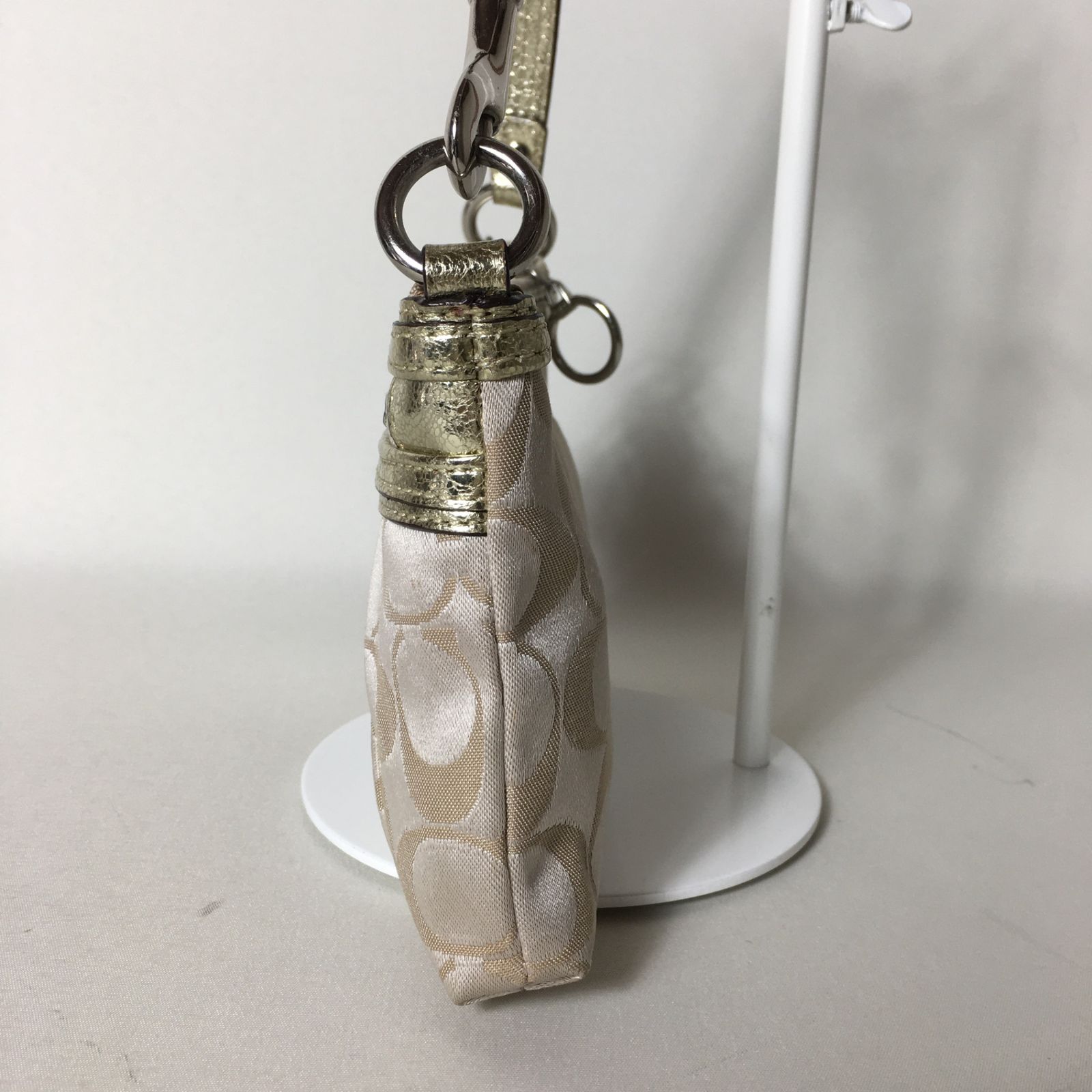 2503-222｜美品｜コーチ シグネチャー マルチポーチ ブラウン コーチ coach ミニシグネチャー マルチポーチ ブラウン