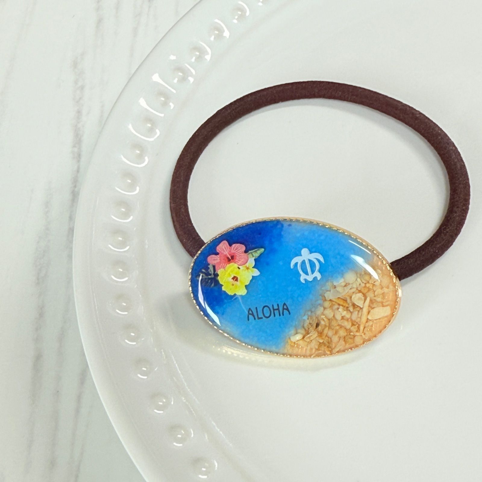 海 ヘアゴム レジン J-4 - メルカリ