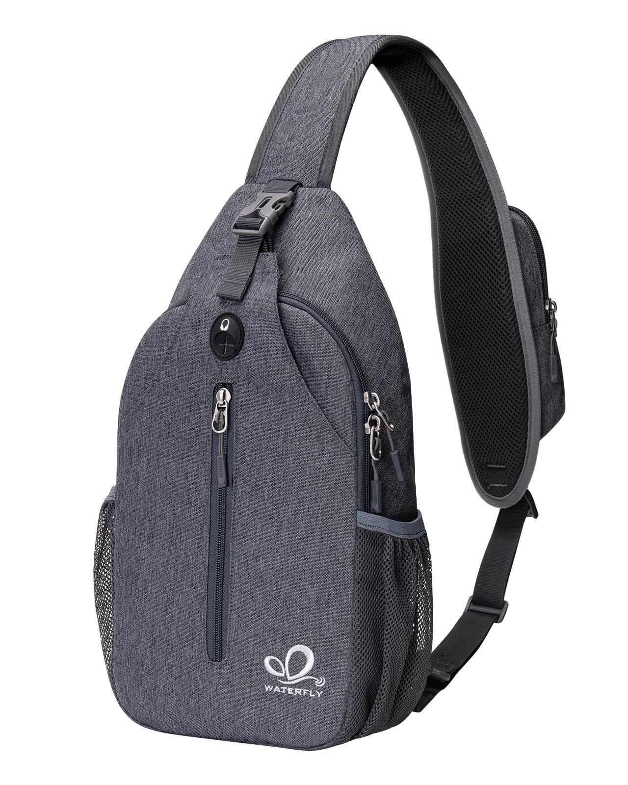 [Limited quantity] [Water Fly] body bag, one shoulder bag, crossbody bag, large capacity, waterproof, lightweight, earphone hole included, shoulder, replaceable, water bottle, pouch included, sports, outdoor cycling, casual travel