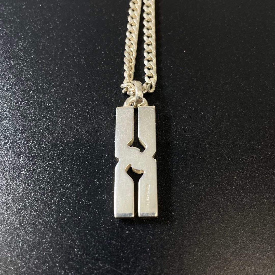 新品仕上 グッチ ノットインフィニティ ネックレス SV925 GUCCI グッチ ノット インフィニティ ネックレス プレート ロゴ