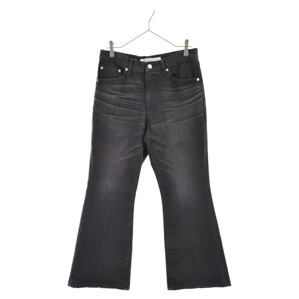 JOHN LAWRENCE SULLIVAN ジョンローレンスサリバン WASHED DENIM FLARED PANTS ウォッシュ フレアブーツカット デニムパンツ 2A028-0320-18 ブラック