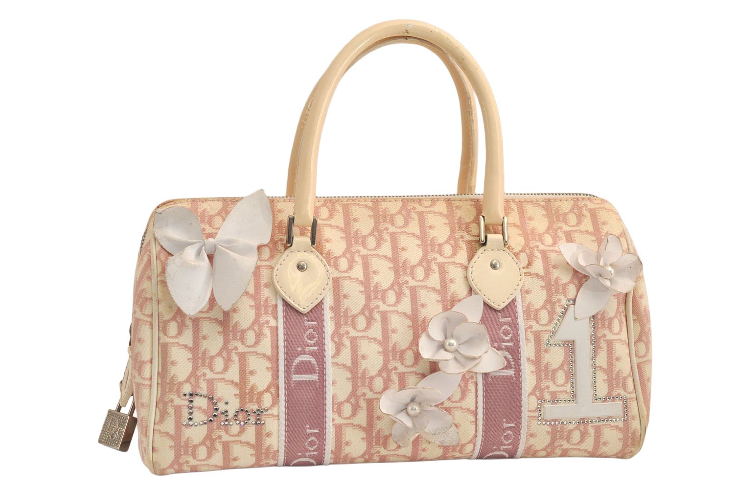 Christian Dior ディオール トロッター フラワー No.1 ハンドボストン