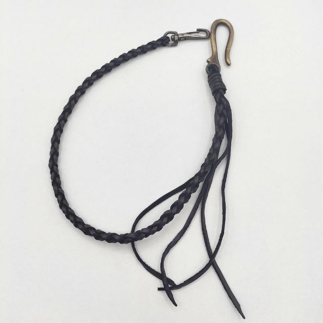 Paul Smith レザー 真鍮 ウォレットコード ウォレットチェーン ブラック メンズ ポール スミス 5-1012G∞