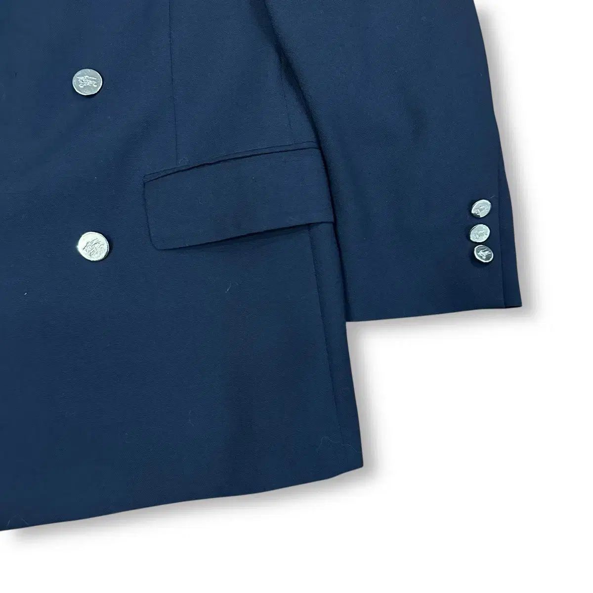 バーバリー ネイビー ダブル ボタン ブレザー KANDAIZUMI_COM