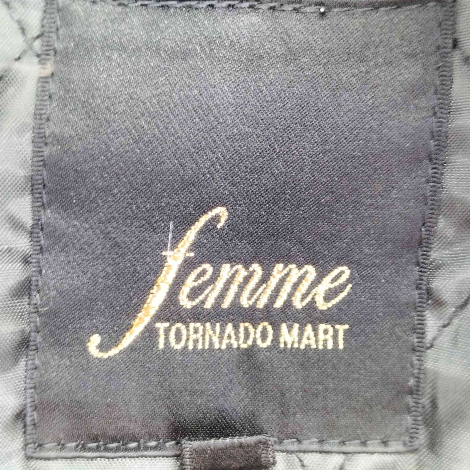 新品 定価4万 TORNADO MART ウール混 ブラックファー モッズコート TORNADO MART∴T/Cスェードモッズコート / TORNADO MART