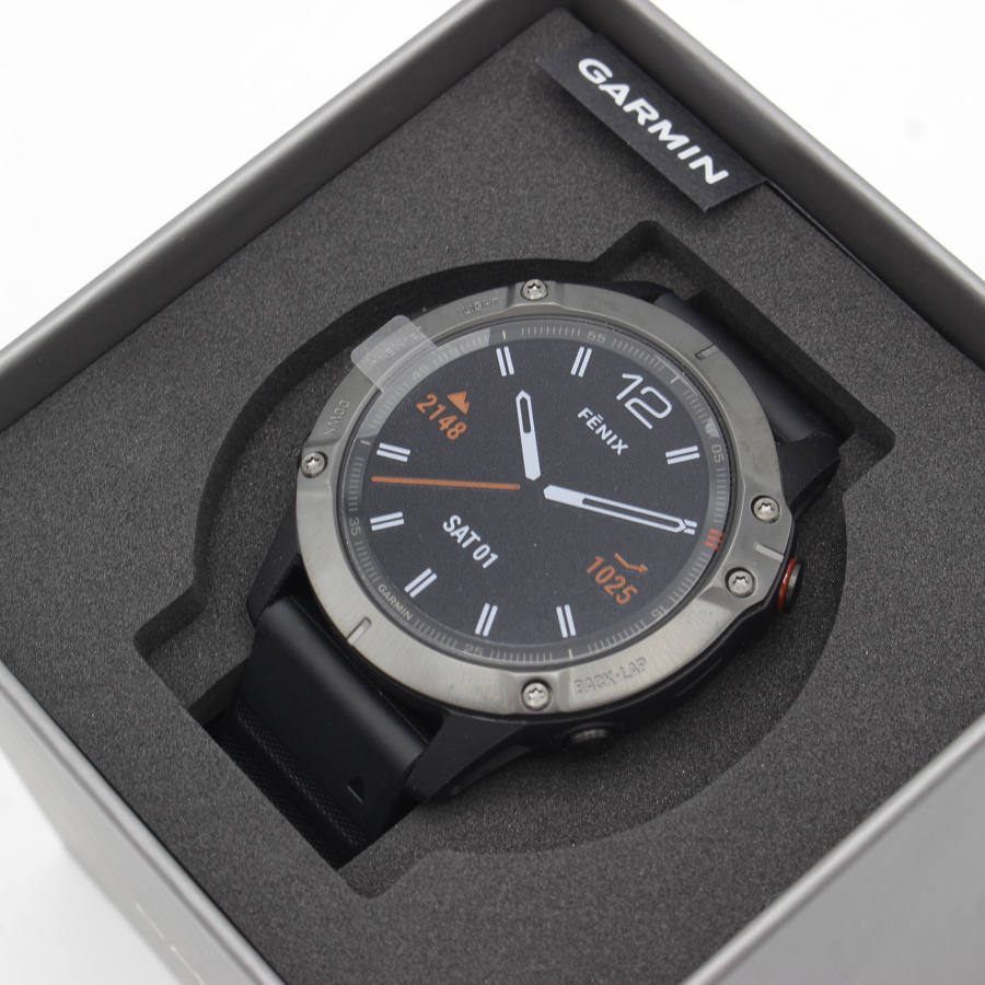 新品】GARMIN fenix 6 Sapphire Black 010-02158-43 スマートウォッチ フェニックス ガーミン 本体 - メルカリ