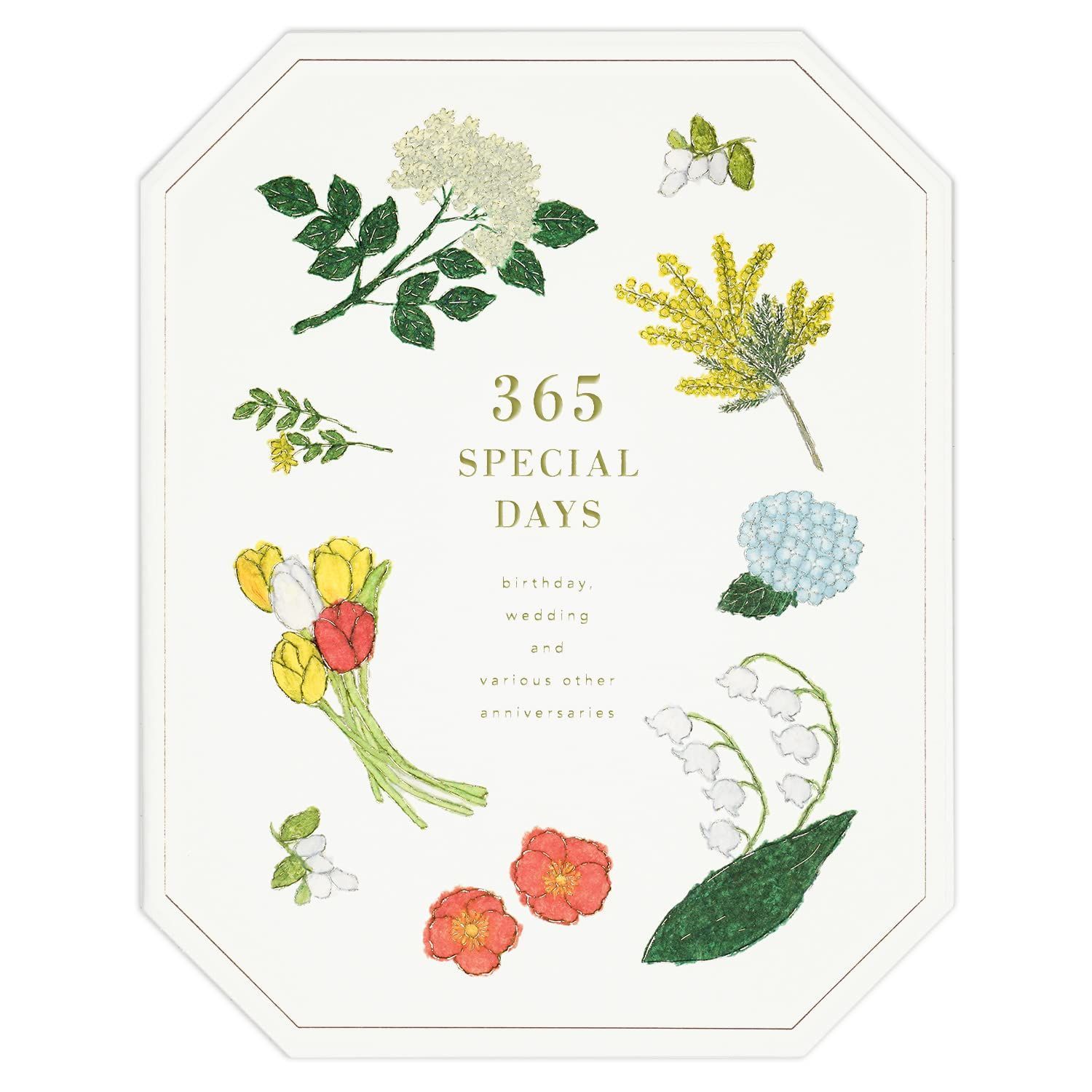 ホワイト フラワーYZZ 346 Mサイズ 記録ボード 記念日 GreetingLife