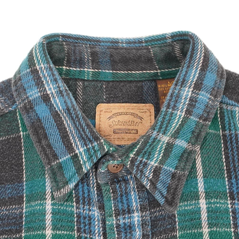 OLD ST JOHN'S BAY セントジョンズベイ 中綿 ダウンジャケット \u0027BAY 好配色ネルシャツ LARGE セントジョンズベイ ST JOHN\u0027S
