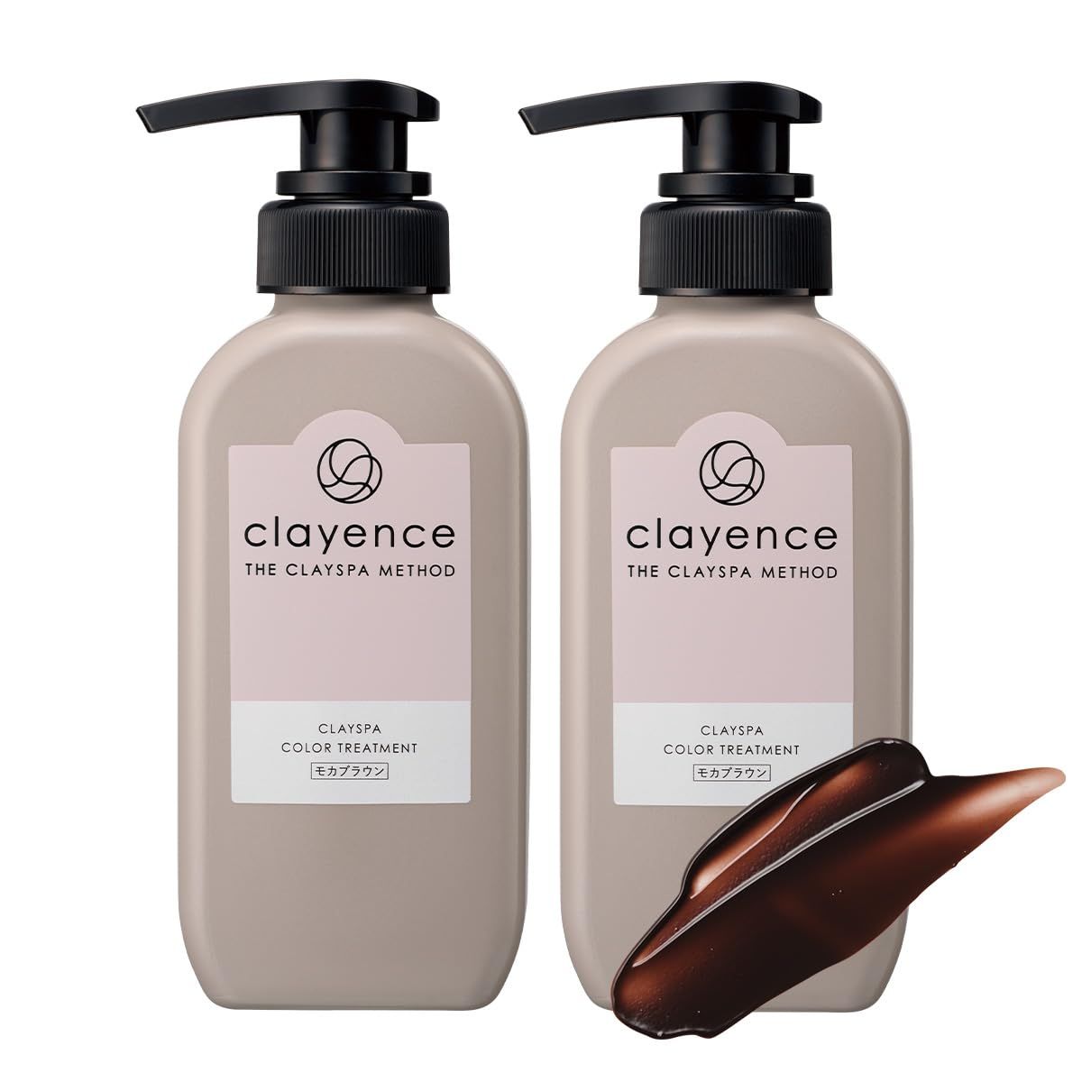 CLAYENCE クレイエンス クレイスパ トリートメント モカブラウン 235g 2点セット やすらぐフルーティー-フローラルの香り リング ダメージ補修 維持 無添加 2点セット モカブラウン