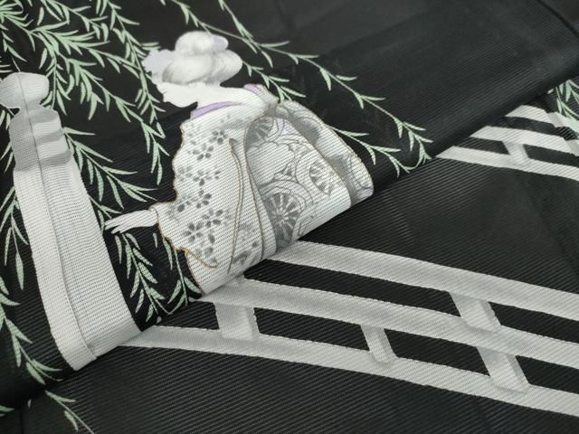 平和屋着物＊夏物　訪問着　絽　水玉　金彩　正絹　逸品　AABA5530sx 平和屋着物＊夏物 訪問着 絽 風景文 金彩 洗える着物 AAAW1953sx