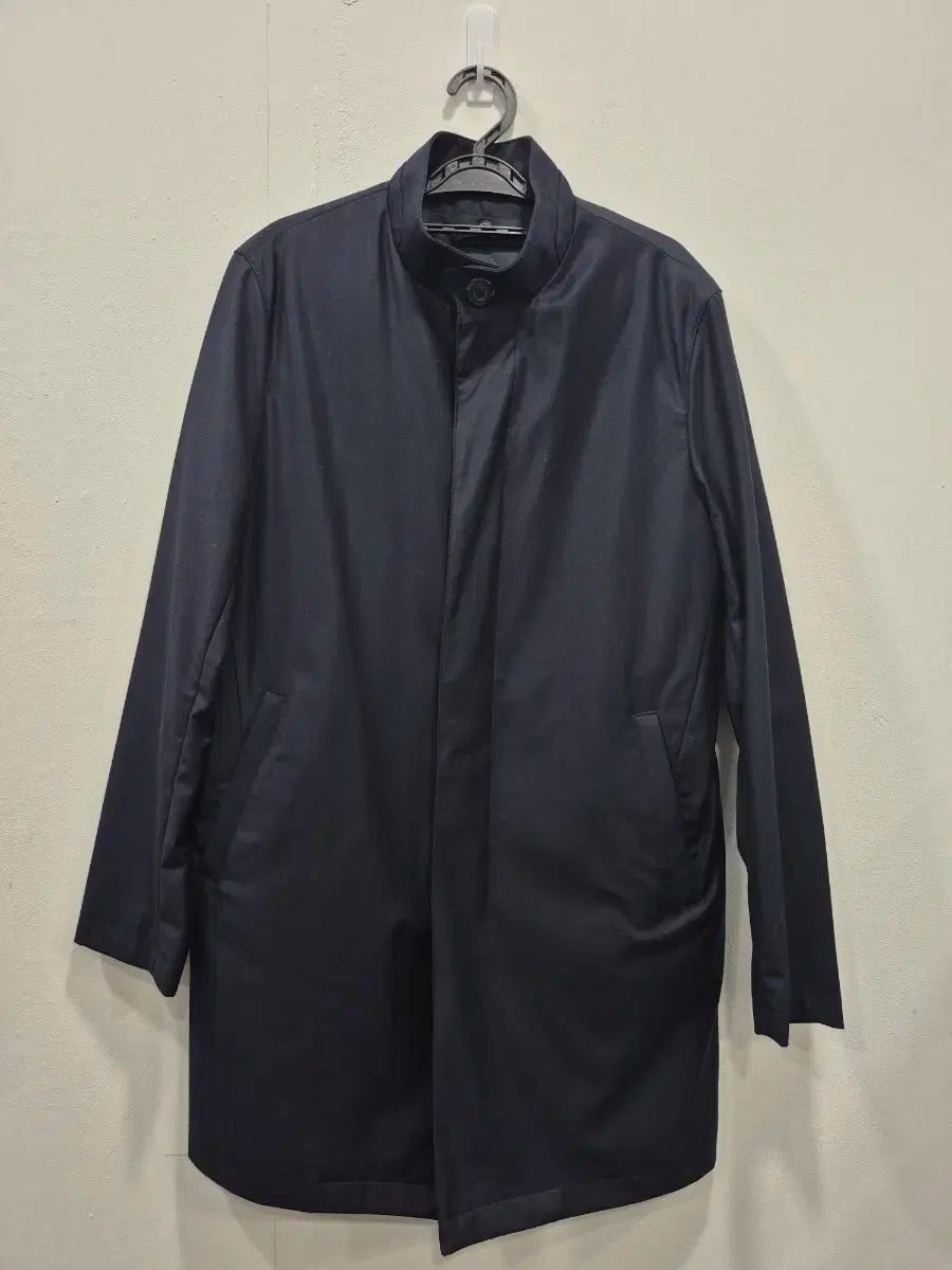 DKNY ネイビー ウールコート ハーフコート 95 M 裏地 取り外し