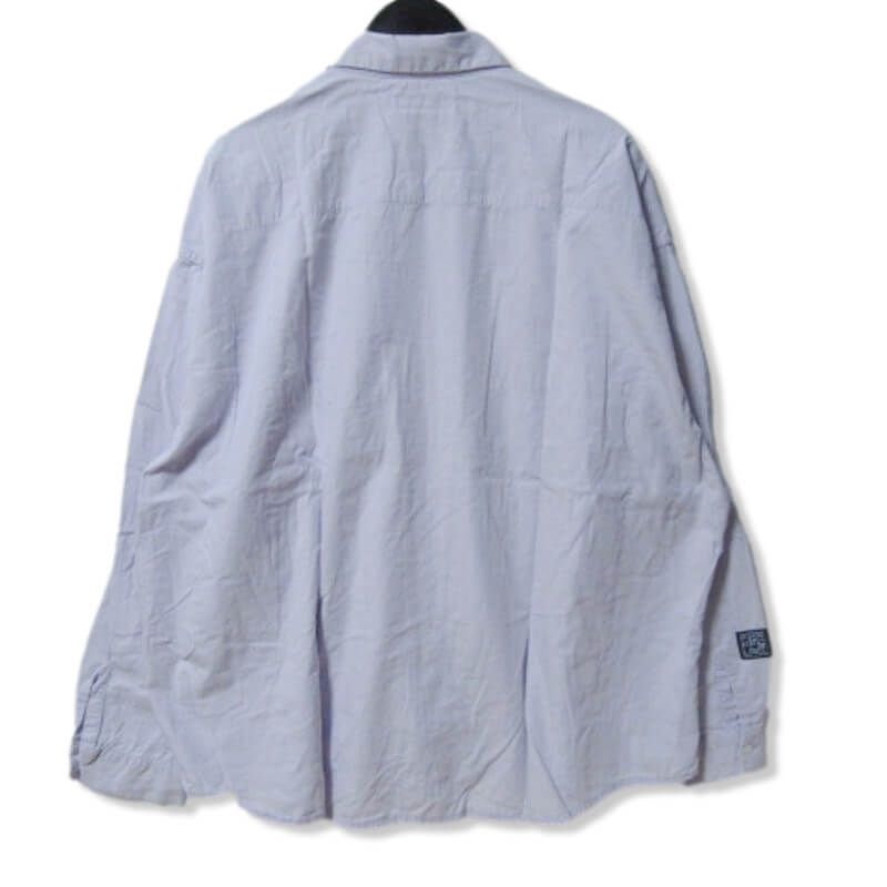 FLAGSTUFF フラグスタフ 長袖シャツ 20SS-FS-30 BIG L/S SHIRTS ビッグシルエット オープンカラー パープル XL 27106946