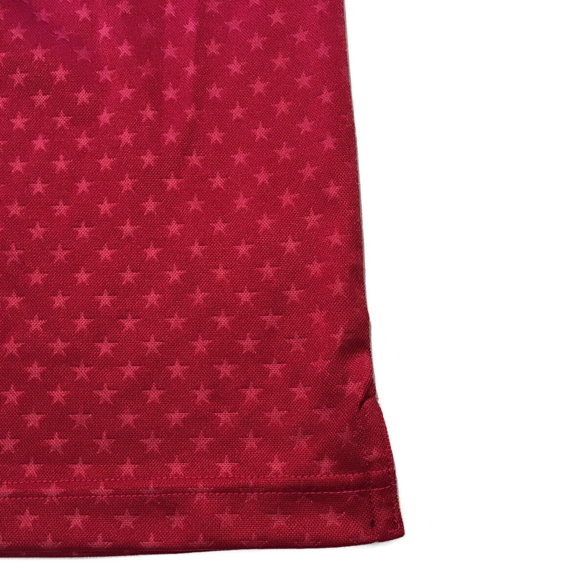  メンズ マークアンドロナ MARK&LONA 半袖ポロシャツ XL 赤 レッド 星柄