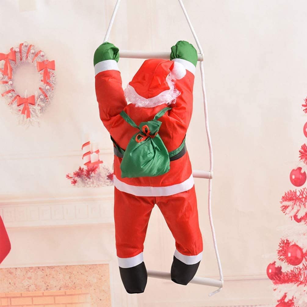 はしご登り サンタクロース 1人 クリスマス オーナメント 飾り 装飾