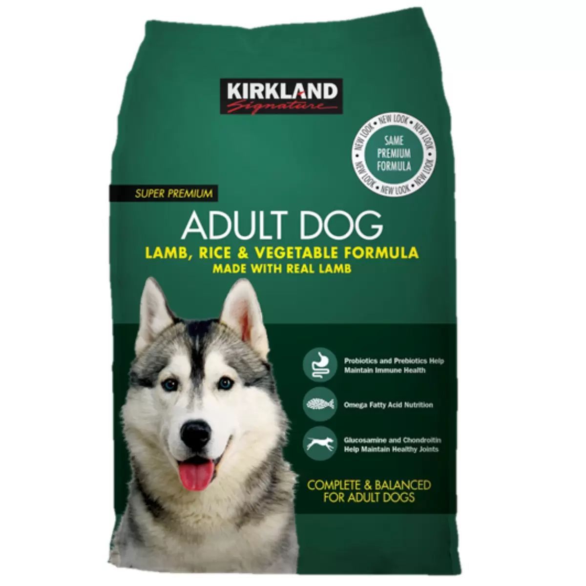 コストコ カークランドシグネチャー 成犬用 18kg ラム ライス ベジタブル ドッグフード