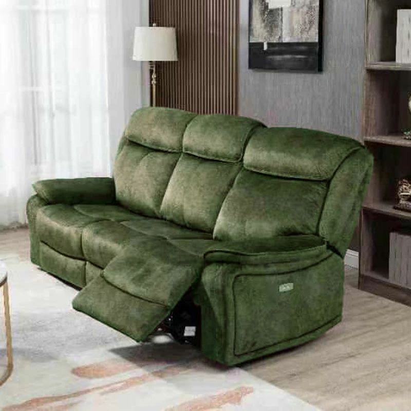 新品 電動リクライニングソファ 3人掛け ハイバック テーブル付き USB