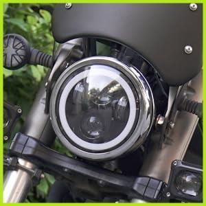 ハーレーヘッドライト 大人気』丸目ヘッドライト xl1200n対応 スポーツスター