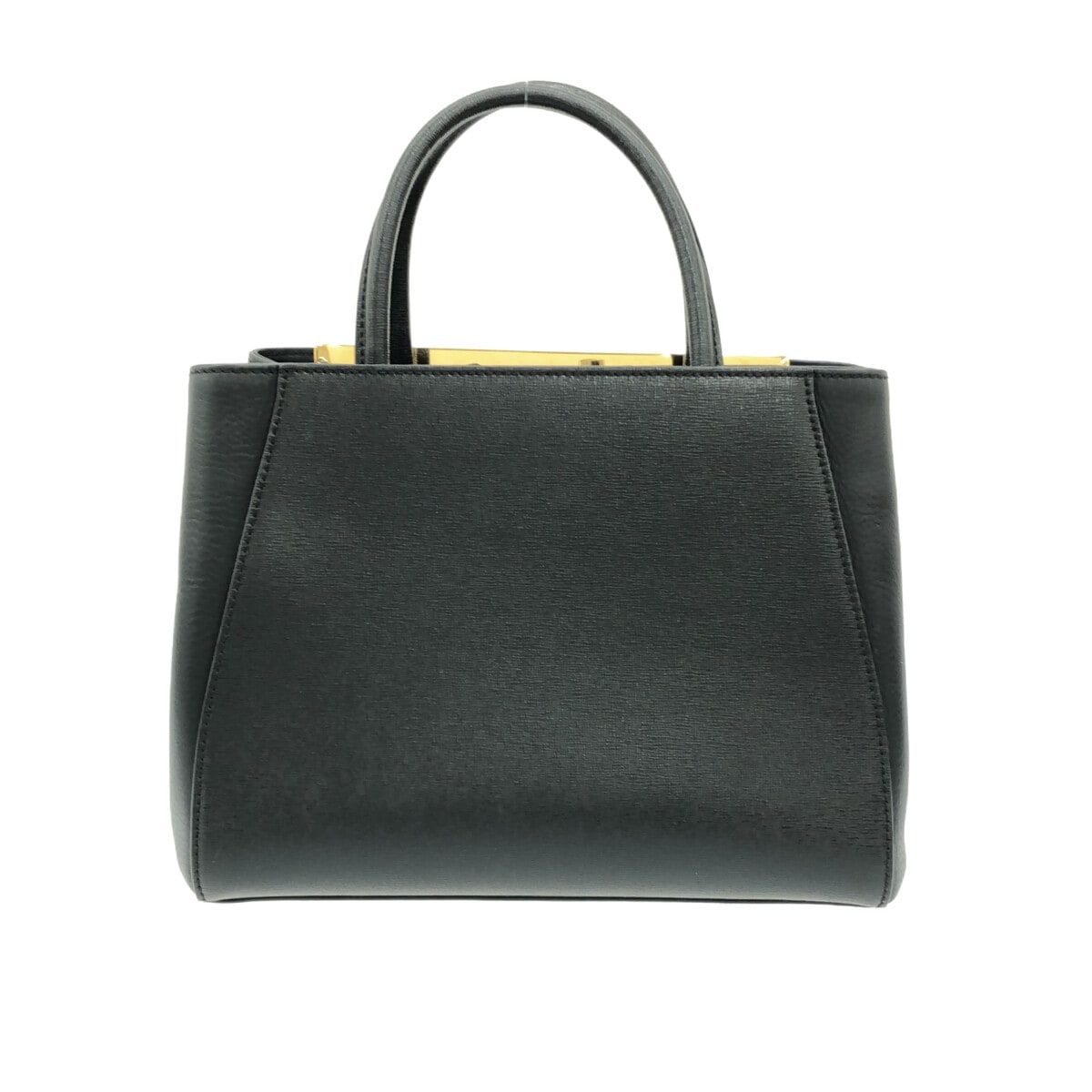 フェンディ FENDI トートバッグ 8BH250 トゥージュール レザー 黒 ...