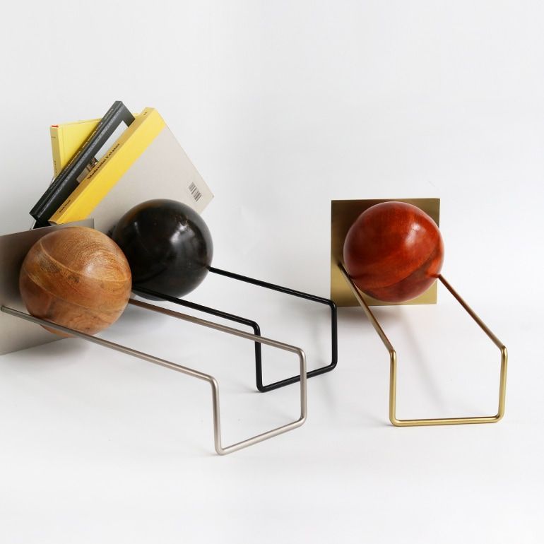 HERE ヒア Slope Book End ブックエンド ブックスタンド 本立て レコードスタンド オブジェ インテリア ディスプレイ