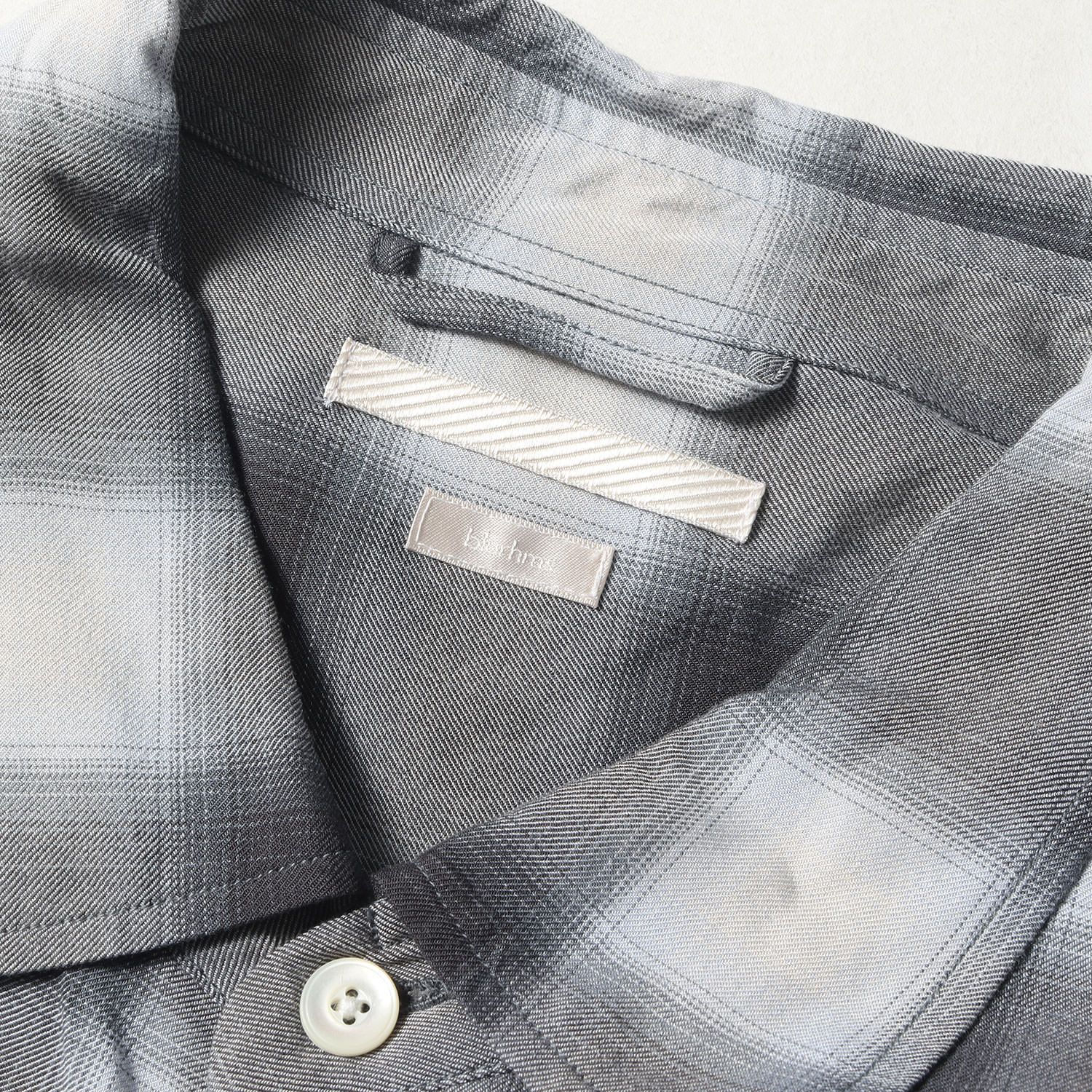美品】BLURHMS ブラームス シャツ サイズ:3 / 23SS オンブレチェック 