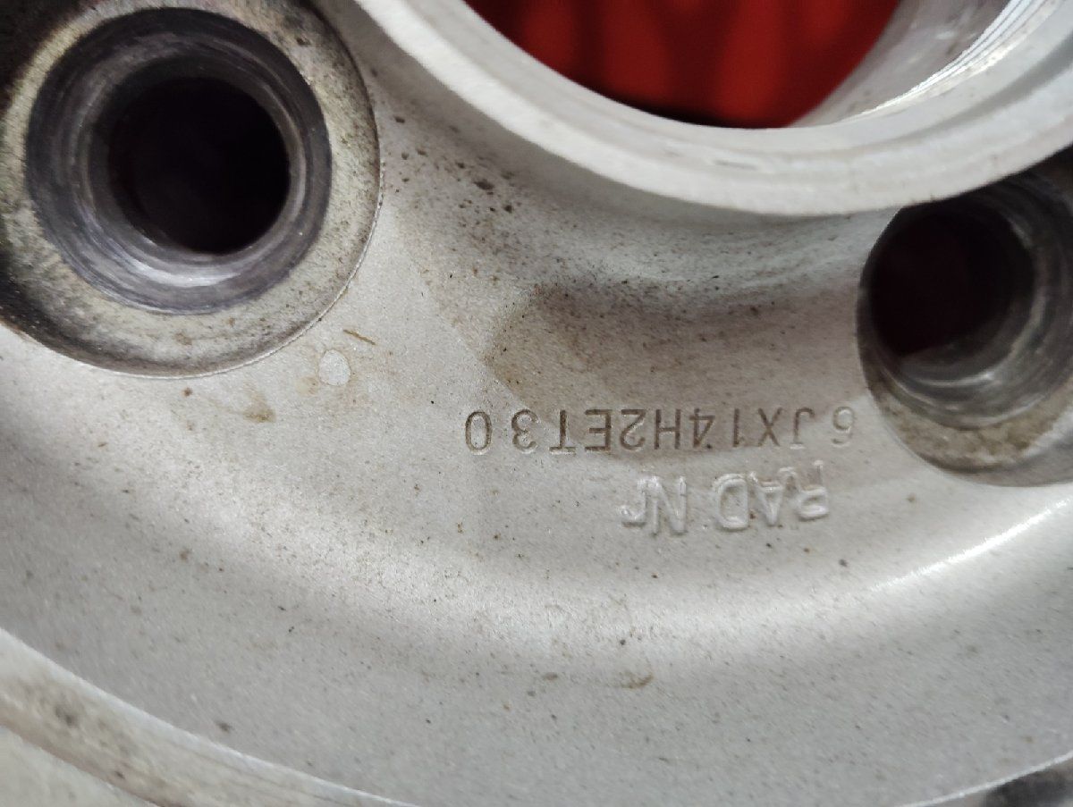 ジャンク品 BBS RS242 ビービーエス 社外ホイール 14インチ 2本 約10.5