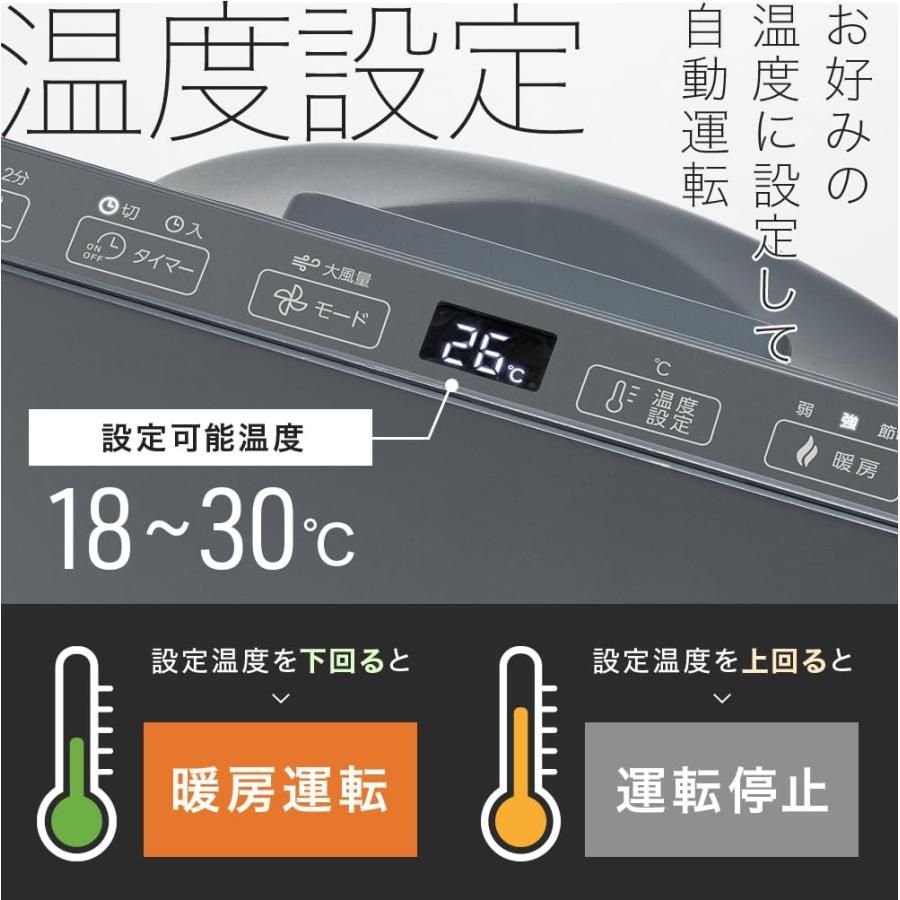 スリーアップ 超薄型 パネルセラミックヒーター リモコン付 グレー