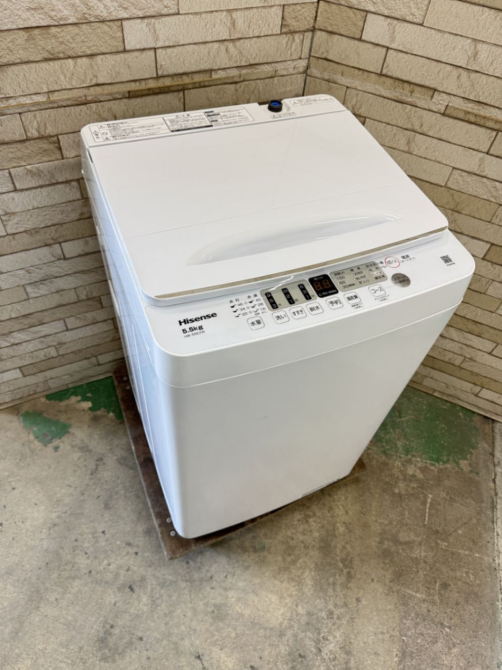 大阪 3か月保障付き 洗濯機 ハイセンス 5.5kg HW-55E2W OS-5